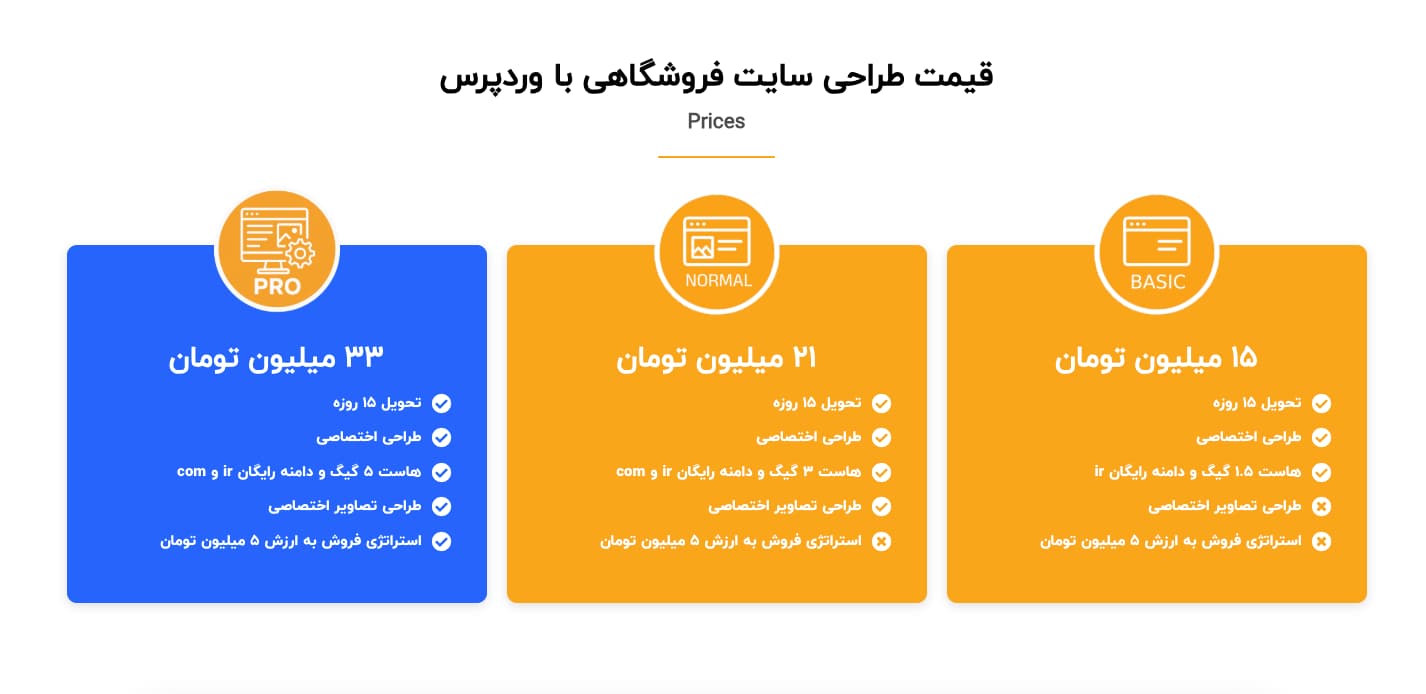 قیمت طراحی سایت فروشگاهی با وردپرس